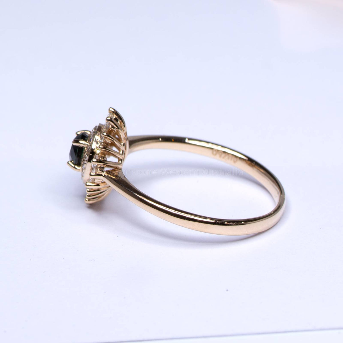 Natural Alexandrite Ring - Art Deco Alexandrite Ring 18K Rose Gold