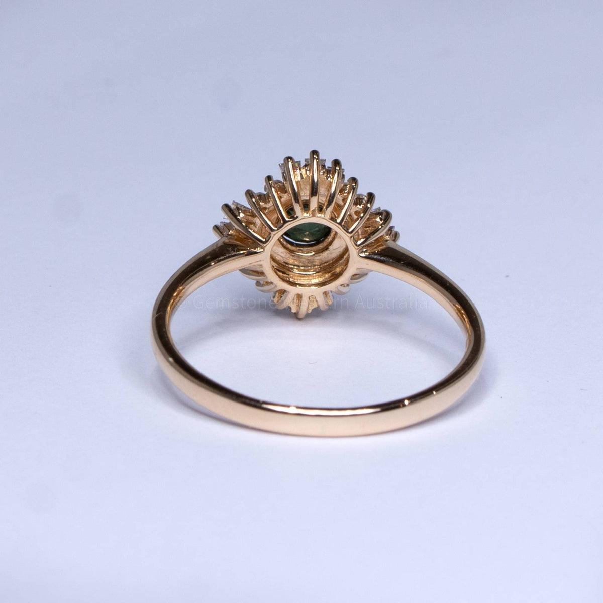 Natural Alexandrite Ring - Art Deco Alexandrite Ring 18K Rose Gold