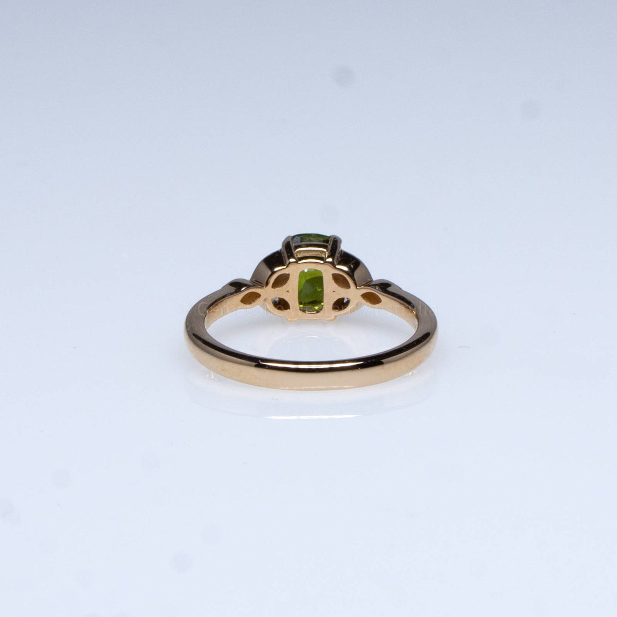 Genuine Natural Alexandrite Ring Alexandrite Diamond Ring 18K Gold