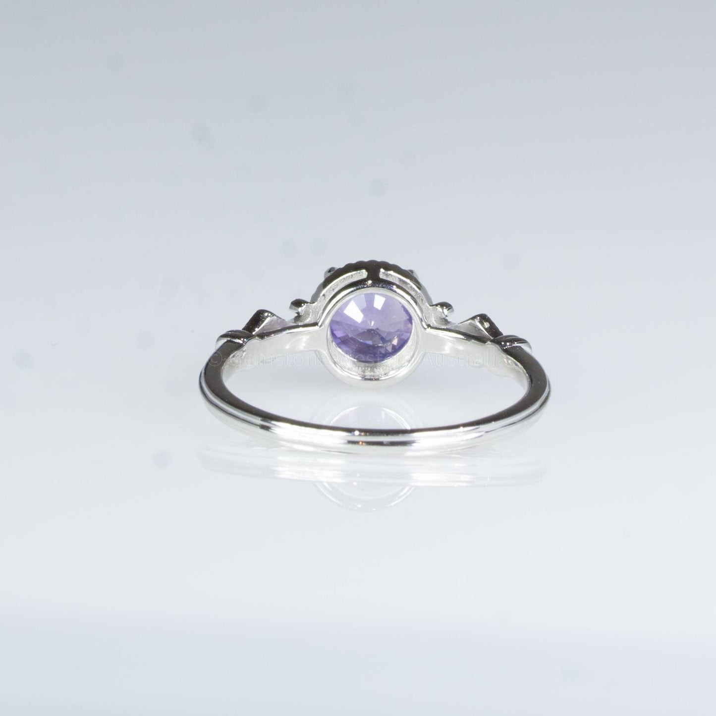 1 Carat Violet Sapphire Ring Violet Sapphire Diamond Ring