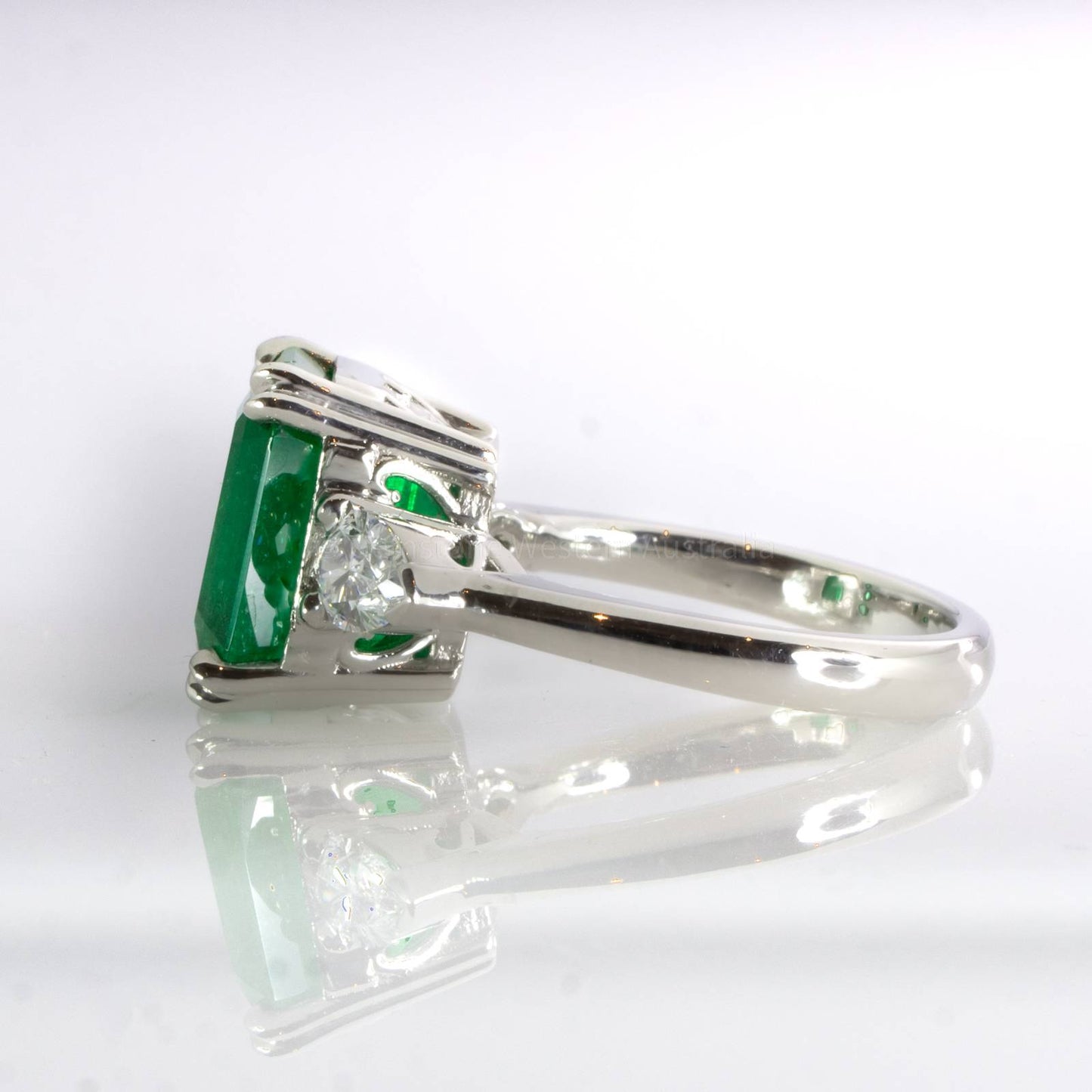 6.46 Carats Colombian Emerald and Diamond Statement Ring GIA Certified