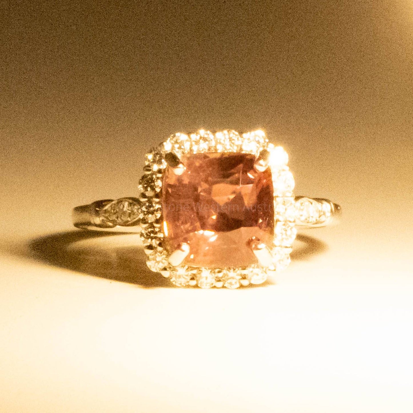 Alexandrite Diamond Halo Ring in Platinum 3.60ct Alexandrite