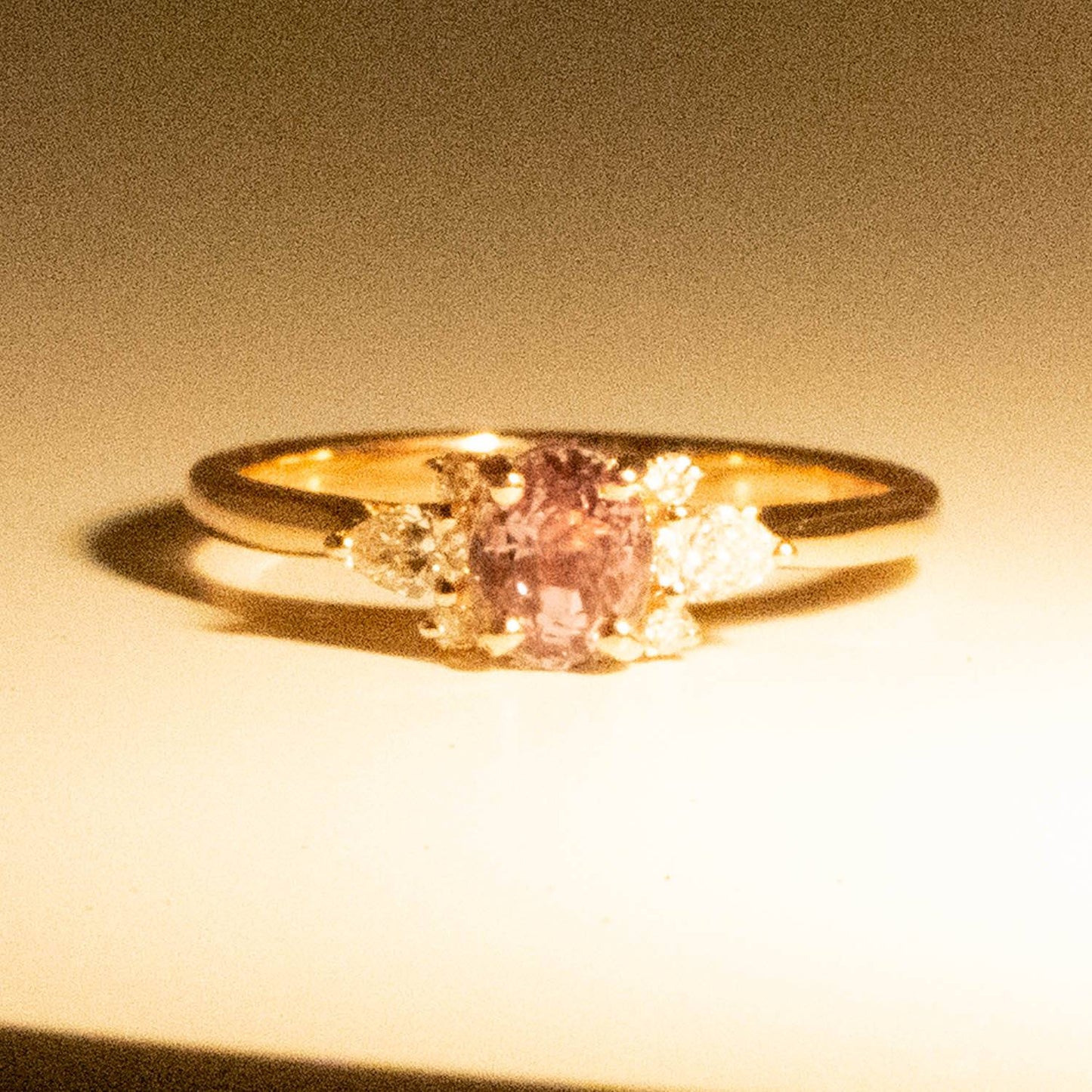 1.02 carats Natural Alexandrite and Diamonds Ring Seven Stone Alexandrite Ring