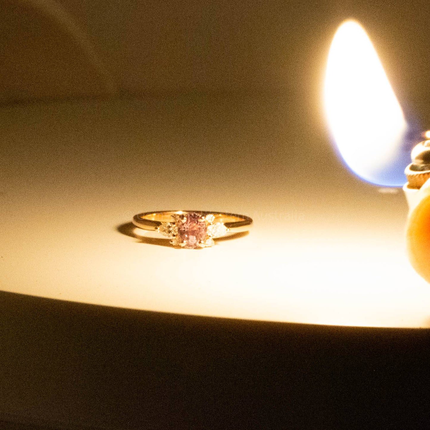1.02 carats Natural Alexandrite and Diamonds Ring Seven Stone Alexandrite Ring