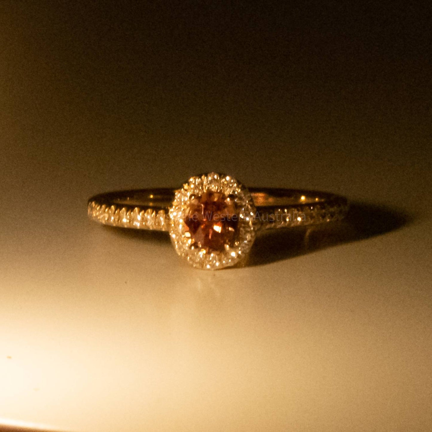 Colour Change Alexandrite Ring Alexandrite and Diamond Halo 18K Gold