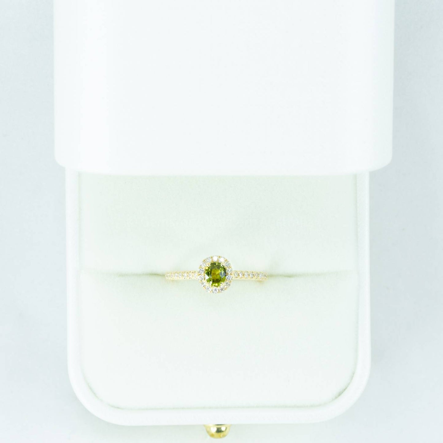 Colour Change Alexandrite Ring Alexandrite and Diamond Halo 18K Gold