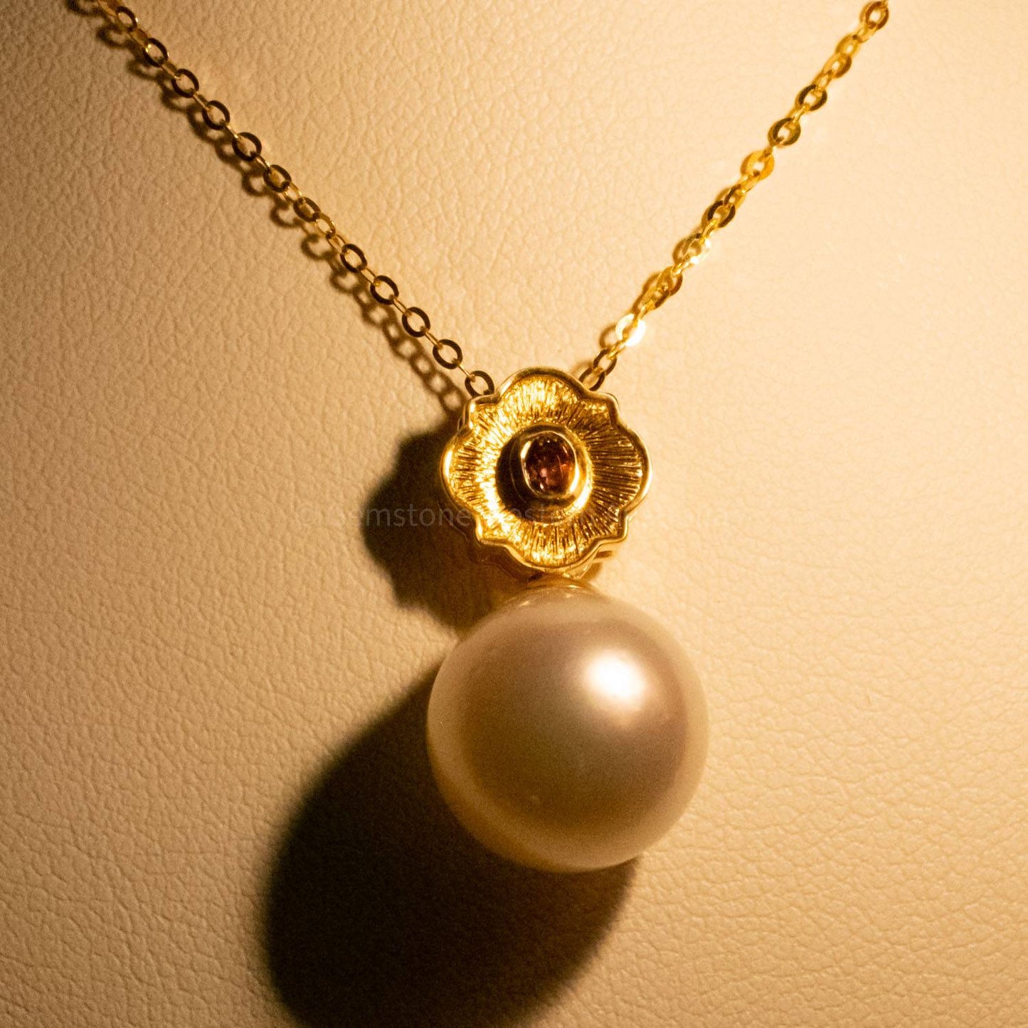 Australian South Sea Pearl and Alexandrite Pendant