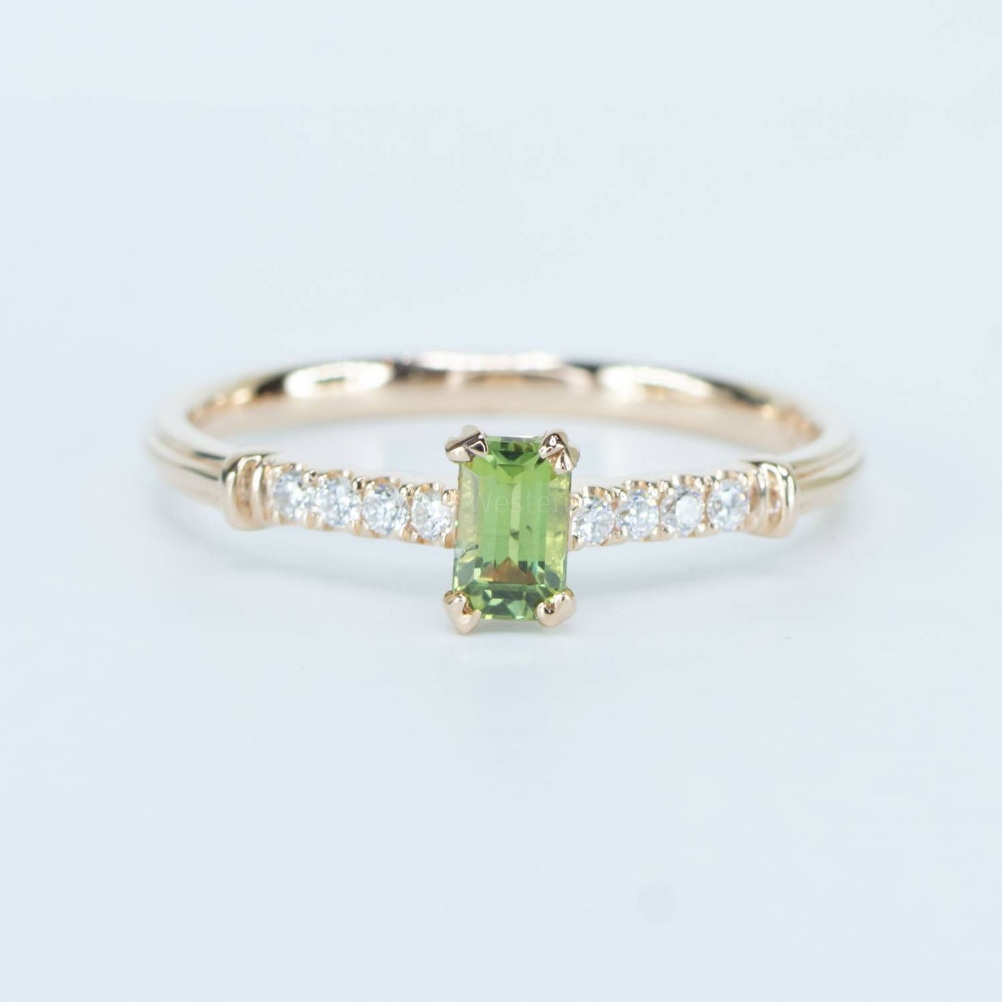 Natural Alexandrite Ring in Rose Gold