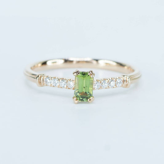Natural Alexandrite Ring in Rose Gold