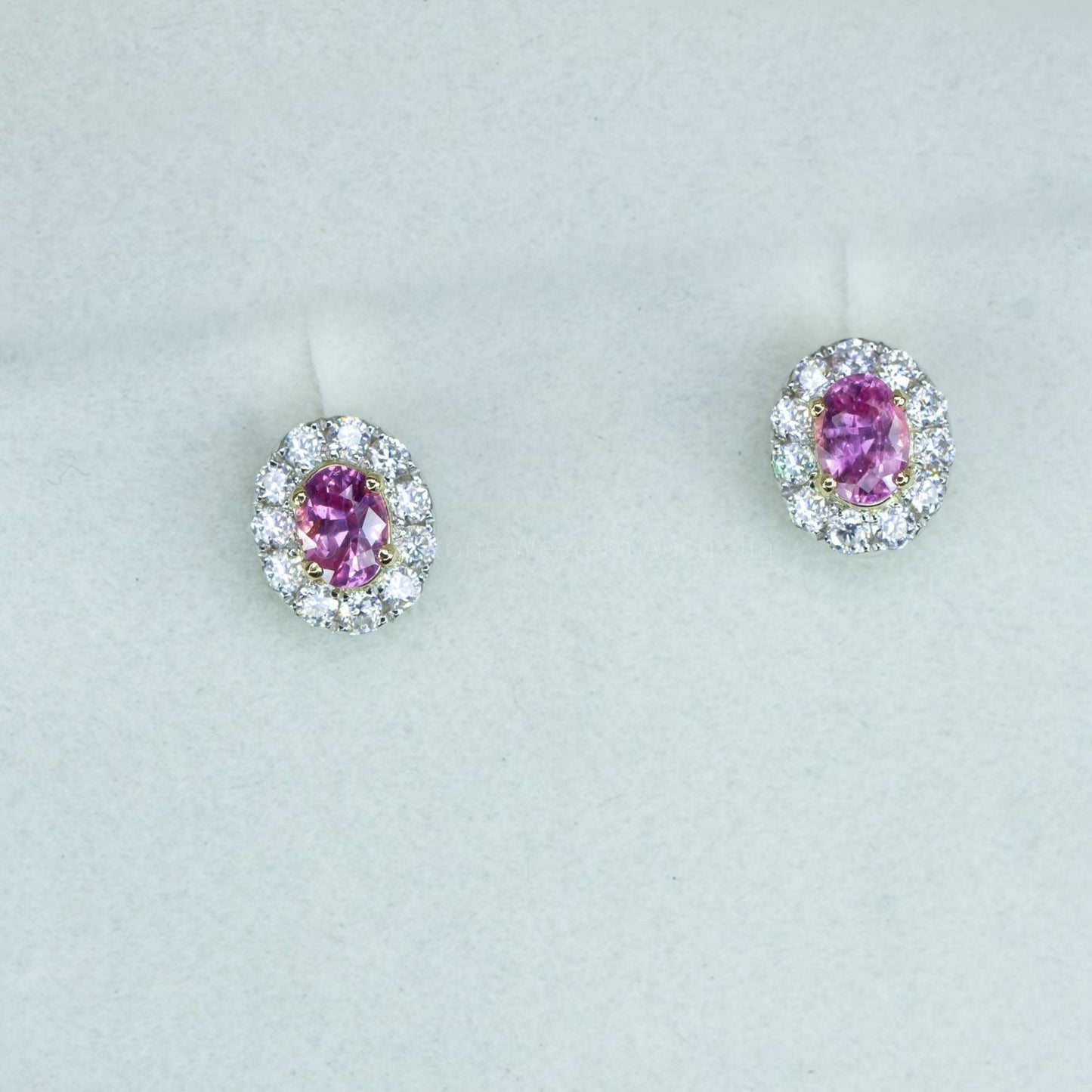 Pink Sapphire Earrings | Pink Sapphire Studs
