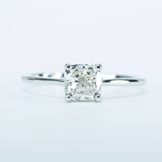 1ct GIA Diamond Ring | Stunning Cushion Cut | Platinum Setting