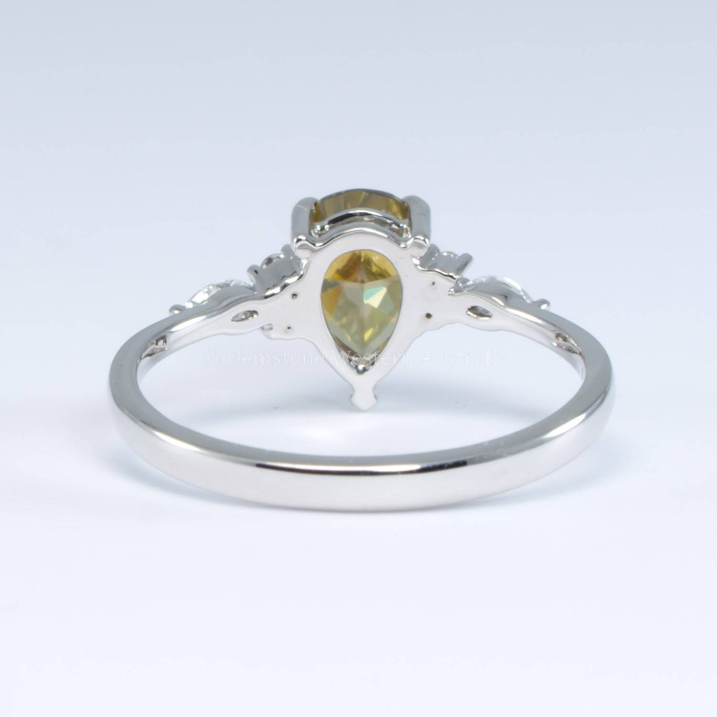 GIA 1.02ct Fancy Yellow Brown Diamond Ring in Platinum