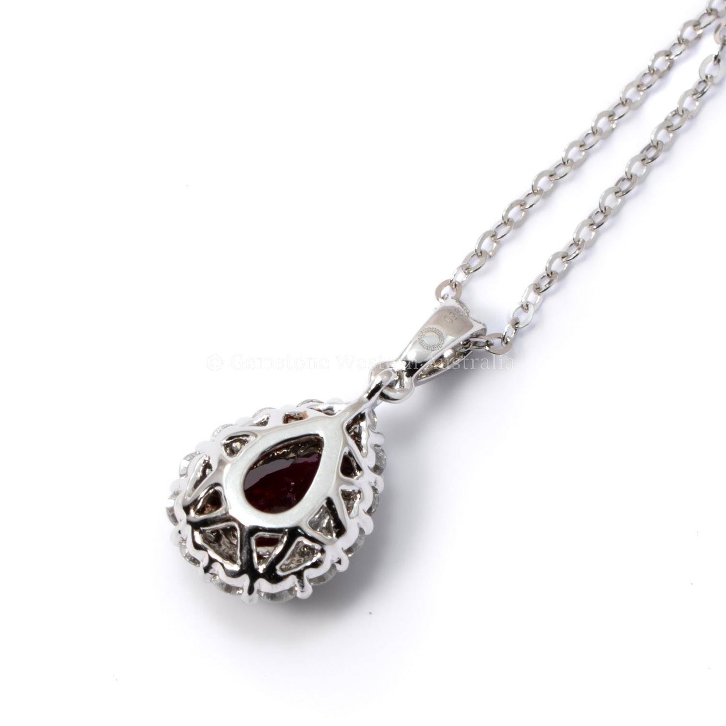 Exquisite Natural Unheated Ruby Pendant – 1.05ct Pear Shape