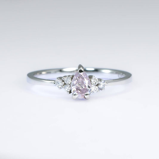 0.30ct Pink Diamond GIA Diamond Ring in Platinum 950