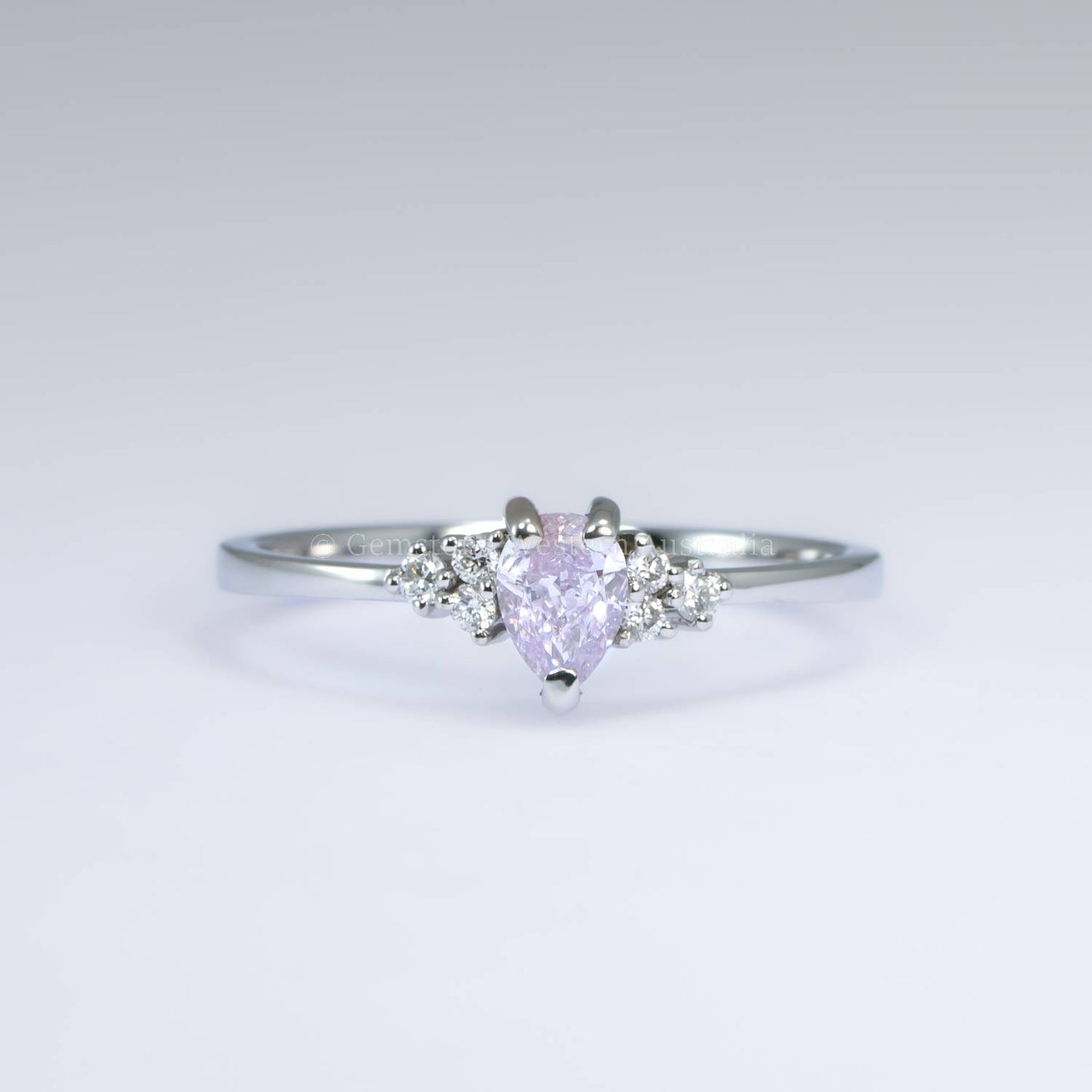 0.30ct Pink Diamond GIA Diamond Ring in Platinum 950