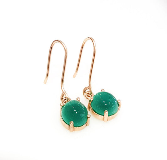 Dangling Colombian Emerald  Earrings  3.6 Ct