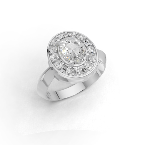 Florentine Glow Halo Ring