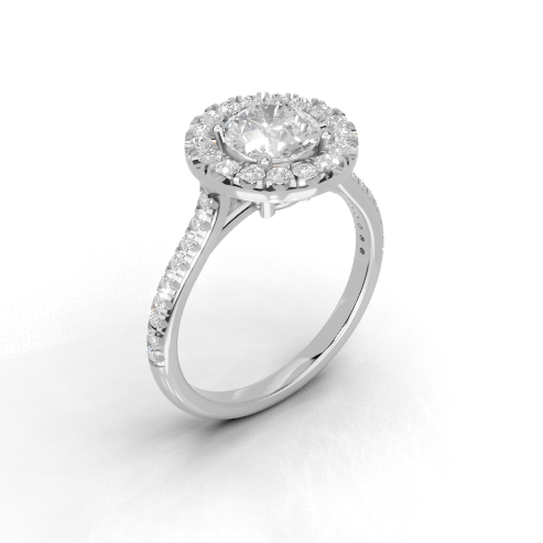 Liora Halo Engagement Ring
