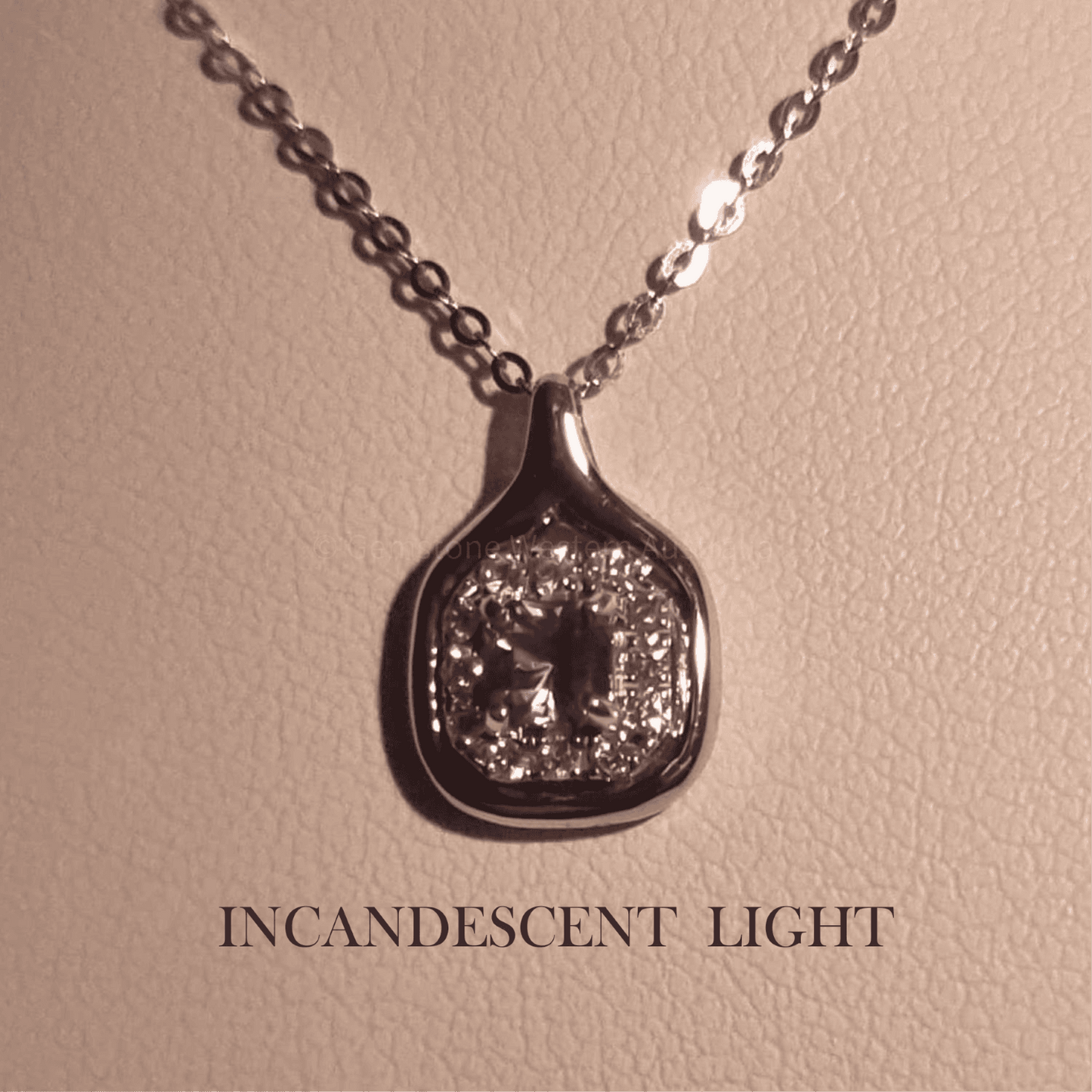 18K White Gold Alexandrite Pendant | Natural Alexandrite and Diamonds Pendant