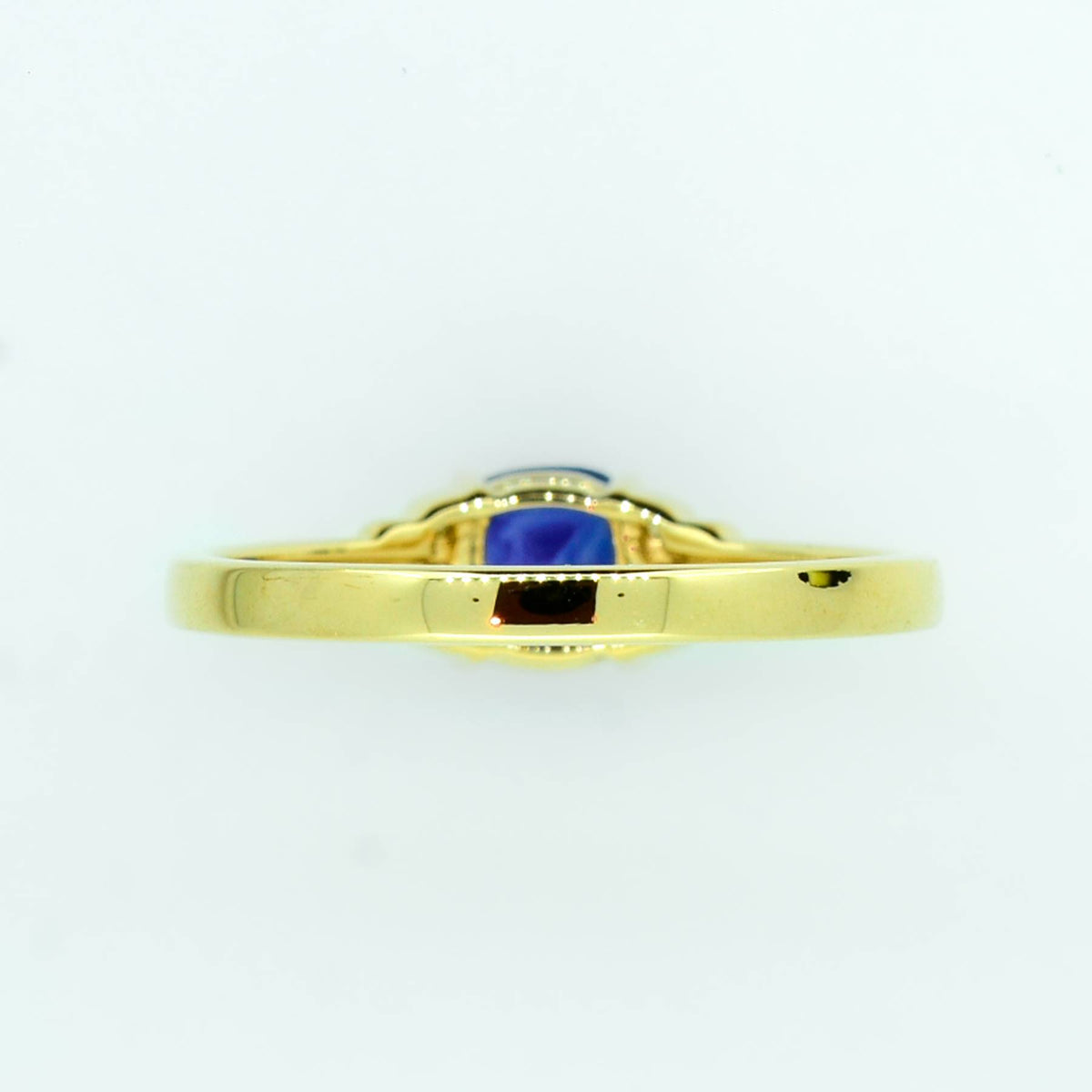 Natural Unheated Sapphire and Diamonds Ring