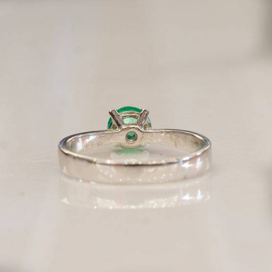 Emerald diamond ring Solitaire 198258 4