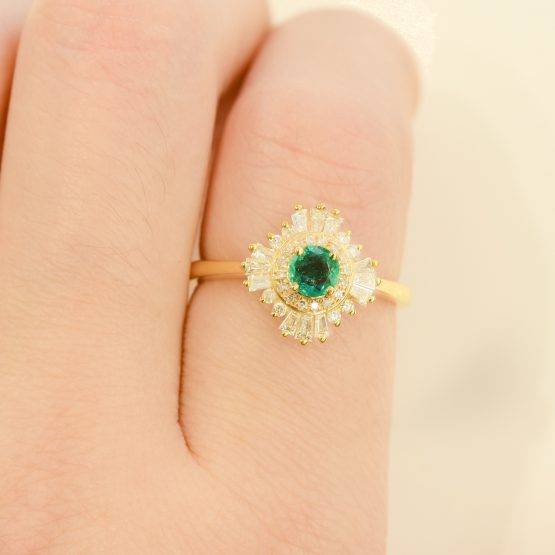 Emerald Gatsby ring 198250-3