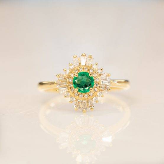 Emerald Gatsby ring 198250-1