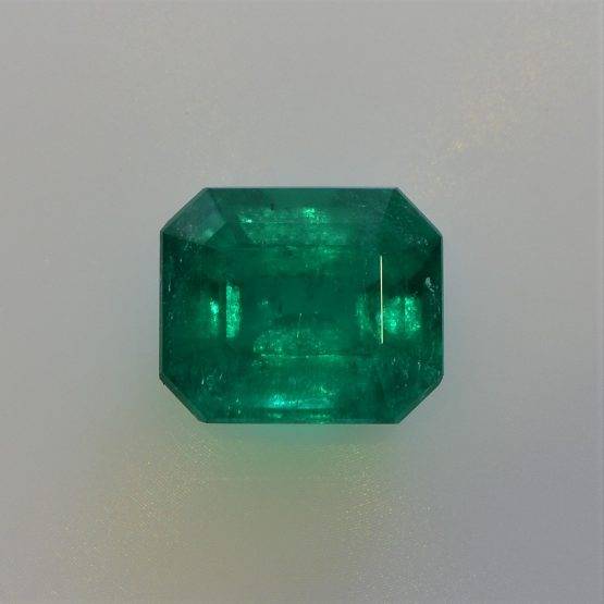 1.5 Carat Emerald Cut Colombian Emerald Loose Gemstone