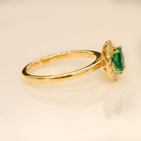 Colombian Emerald Halo Ring - 1982105-5