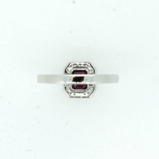 1.55ct Ruby and Diamond Halo Engagement Ring - 1982117-1