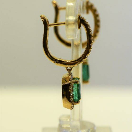 colombian emerald diamond earrings 198296-6