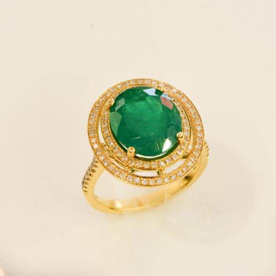 Emerald statement ring 198223