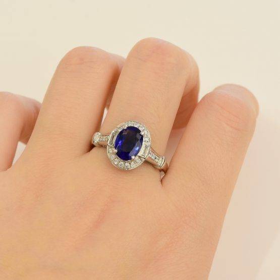 Art Deco Sapphire diamond Ring 1082151-3