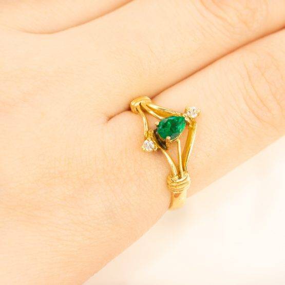 colombian emerald diamond ring 198235