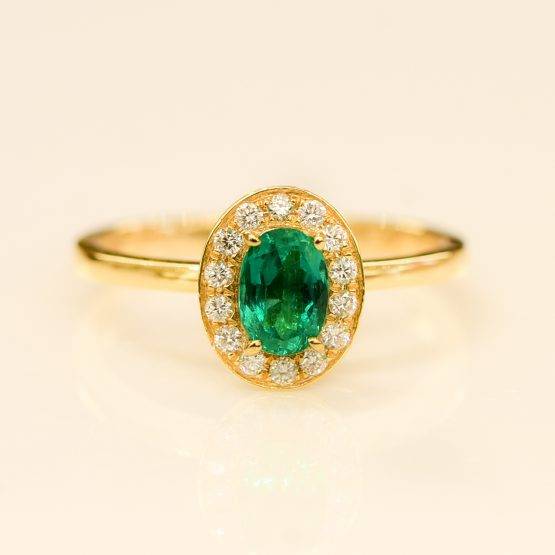 oval colombin emerald diamond ring 1982105-7