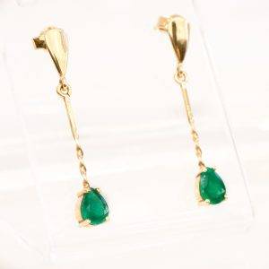 colombian emerald dangle drop earrings 198292