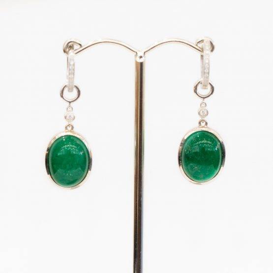 Two Ways Colombian Emerald Earrings