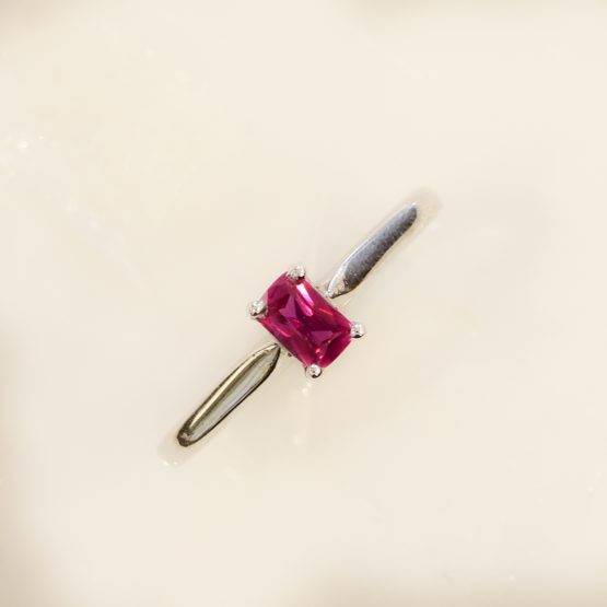 solitaire ruby ring - 1982249-3