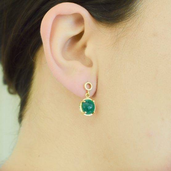 Colombian emerald dangle earrings 1982170-4