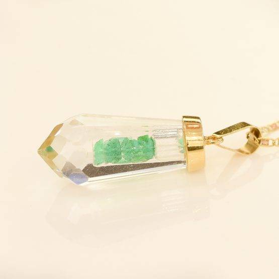 colombian emerald quartz pendant 1982275-3