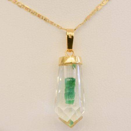 colombian emerald quartz pendant 1982275-1