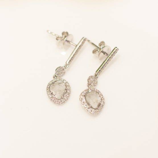 diamond slice dangle earrings 1982223