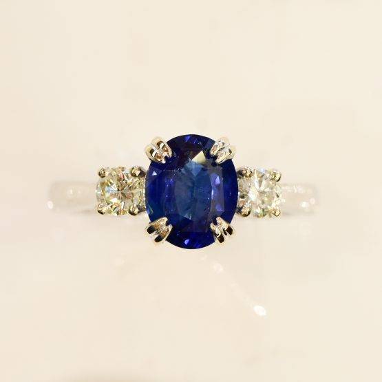 cornflower sapphire diamond ring 1982250-9