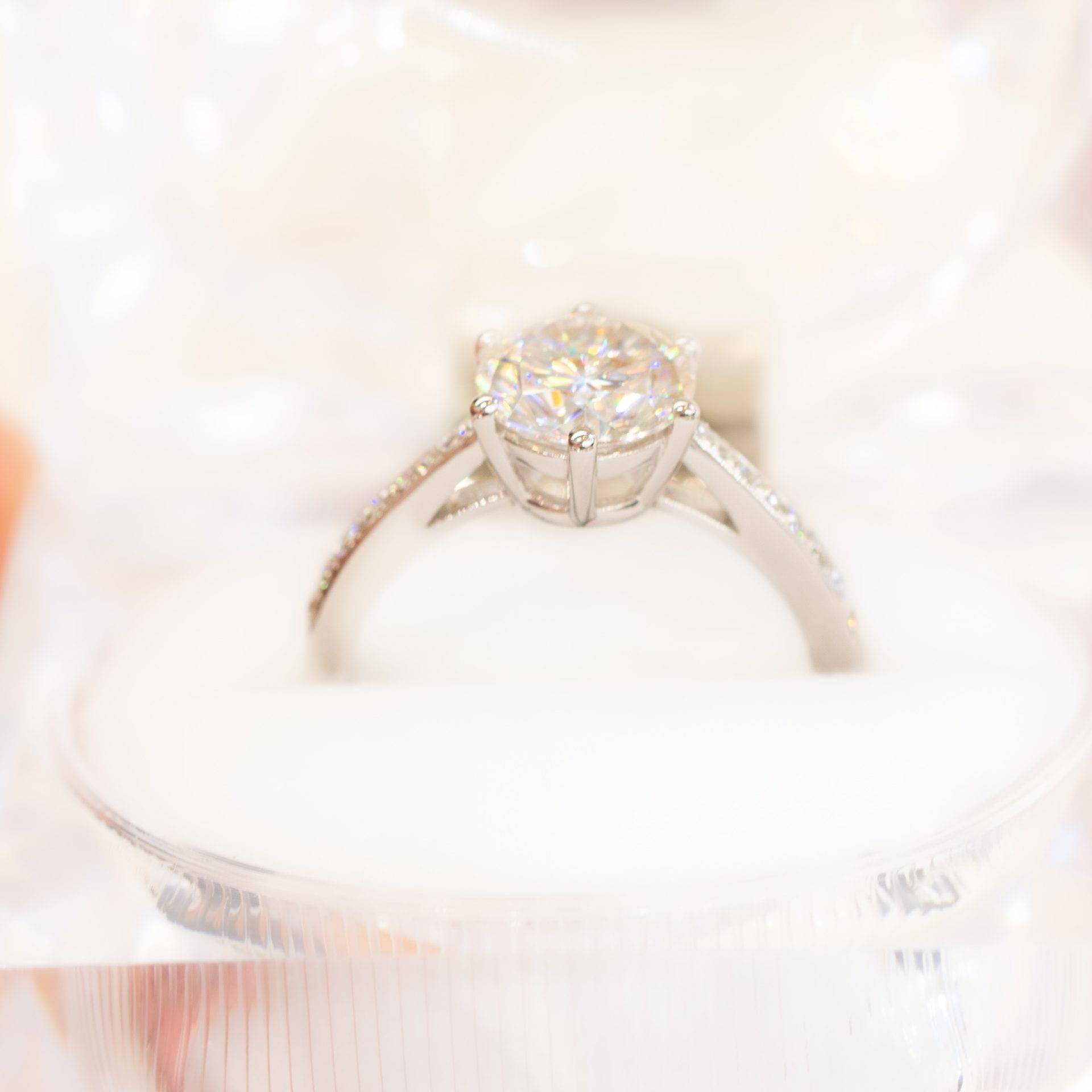 Custom Vintage Style Solitaire with 2ct Moissanite | Exquisite Jewelry for  Every Occasion | FWCJ