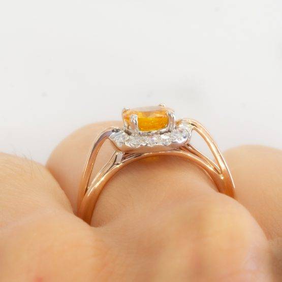yellow sapphire diamond ring - 1982260-7