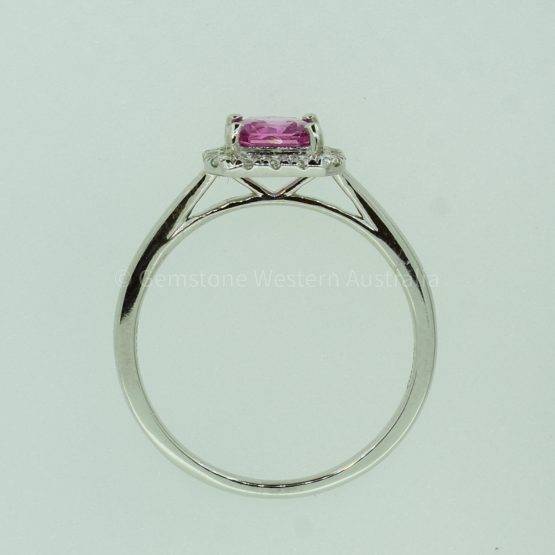 pink sapphire halo ring - 1982253-10