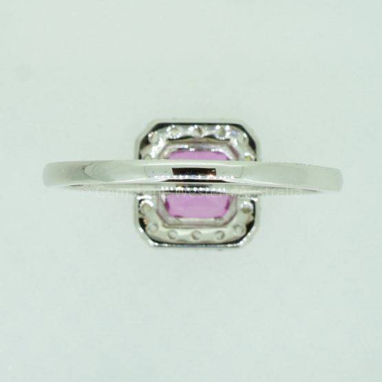 pink sapphire halo ring - 1982253-7