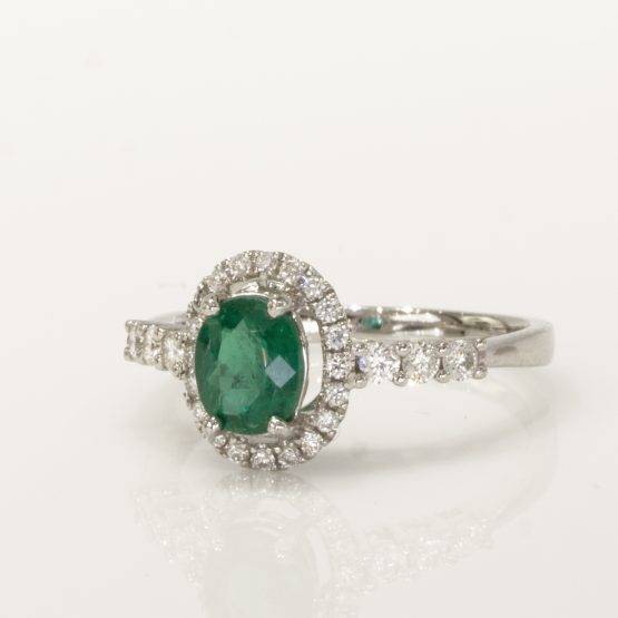 vivid green emerald diamond ring 1982139-9