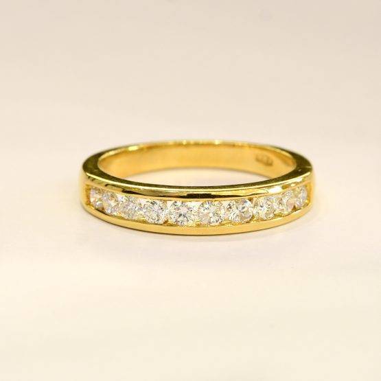 3 Stone Ring and Half Eternity band - 1982287-4