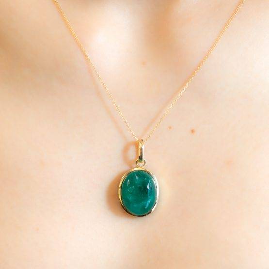 19.6ct Natural Colombian Emerald Pendant - 1982292-7